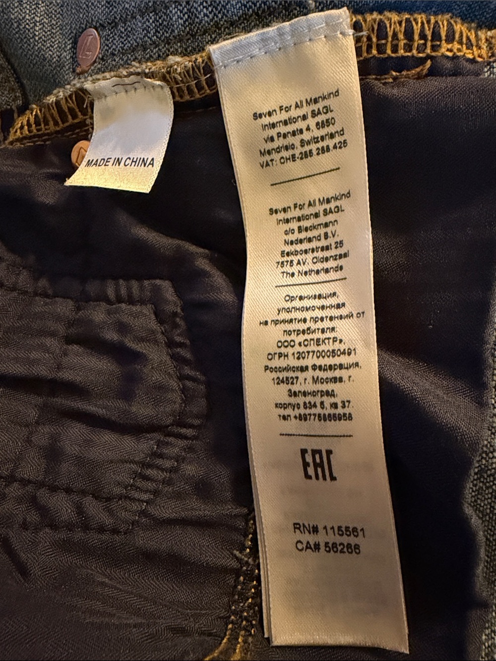 7 For All Mankind Mid Roll Distressed Denim Blue Jean Shorts size 31 MSRP $168 - Picture 7 of 11